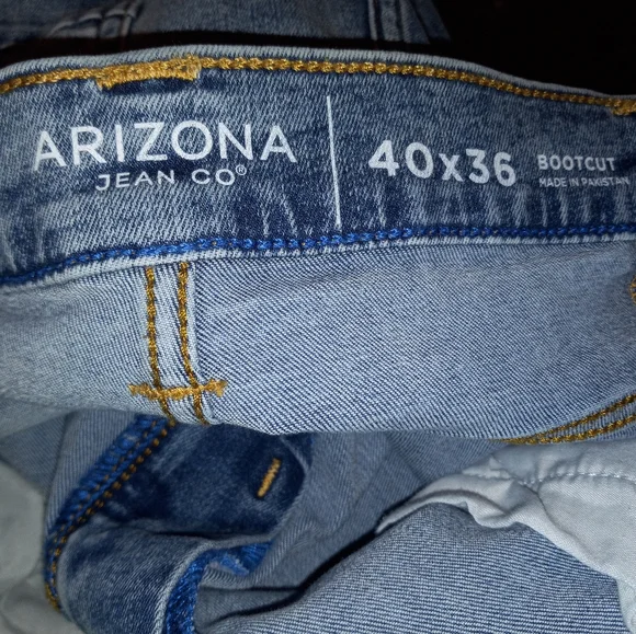 New With Tags Arizona Bootcut Men's Big & Tall Jeans - Picture 9 of 11